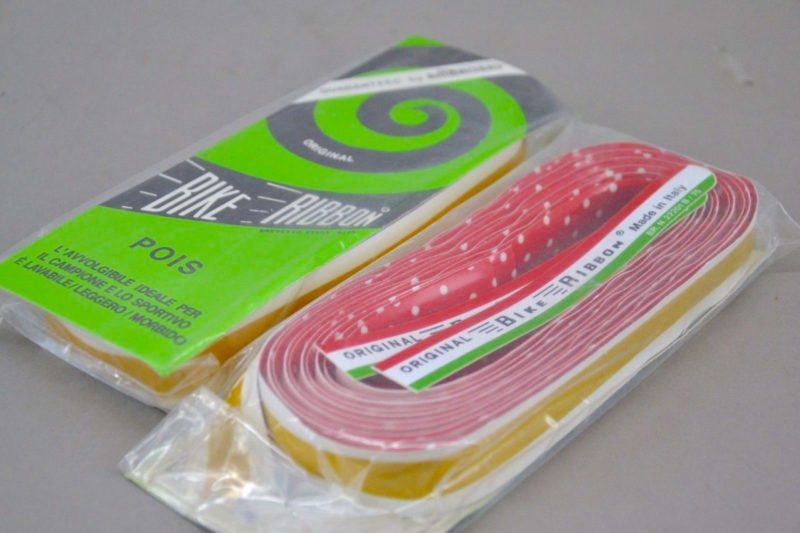 Ambrosio Handlebar Tape Red/White Polka Dot 1980s Vintage NOS 3ttt Cinelli Fixie