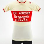 Classic Italian Short Sleeve Cycling Jersey Size 2 100% Wool Made in Italy