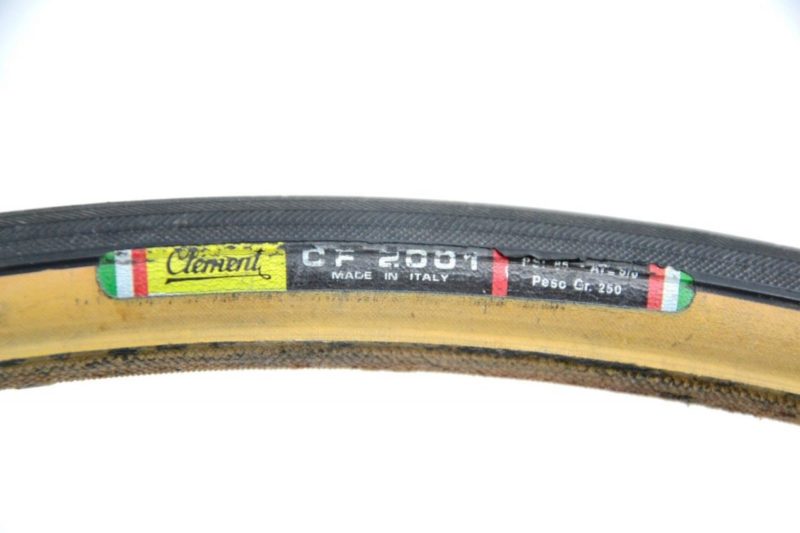 Clement 'CF 2001' Tubular Tyre 22mm 250g 700c Made in Italy 1970s 1980s