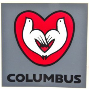Columbus Love Dove Sticker Decal