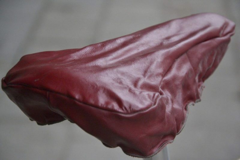 Vintage Italian Real Leather Saddle Covers