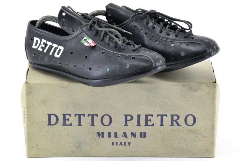 Detto Leather Cycling Shoes 41EUR 8US 255mm Sole - Classic Vintage L'Eroica