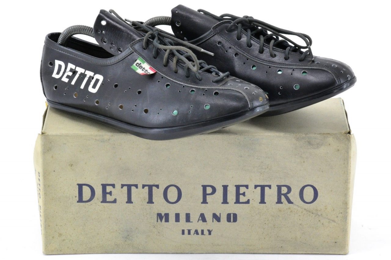 Detto Leather Cycling Shoes 41EUR 8US 255mm Sole - Classic Vintage L ...
