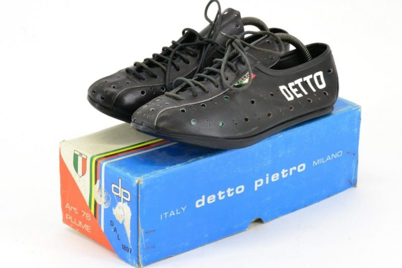 Detto Pietro Classic Cycling Shoes Size 41 Black Leather Perforated L'Eroica - Image 2