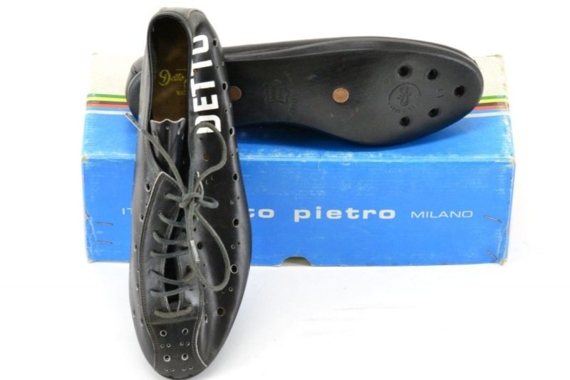 Detto Pietro Classic Cycling Shoes Size 41 Black Leather Perforated L'Eroica - Image 3
