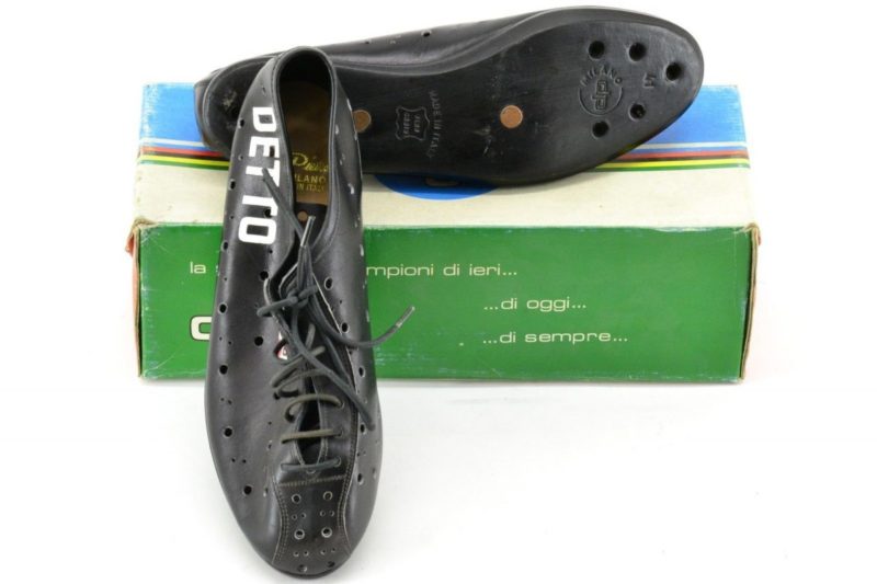 Detto Pietro Classic Cycling Shoes Size 41 Black Leather Perforated L'Eroica - Image 4