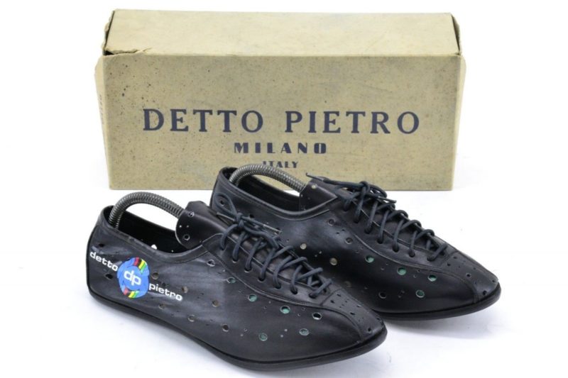 Detto Pietro Leather Cycling Shoes 40EUR 7US 255mm Sole - Classic L'Eroica Giro - Image 3