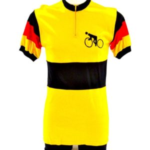 German Champion Pista Track Size 4 Jersey Gold Maglia NJS Velodrome Classic