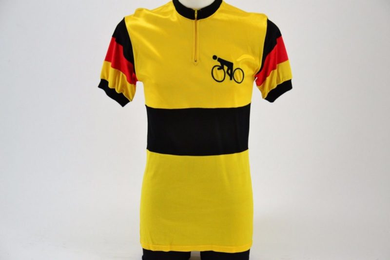 German Champion Pista Track Size 4 Jersey Gold Maglia NJS Velodrome Classic - Image 2