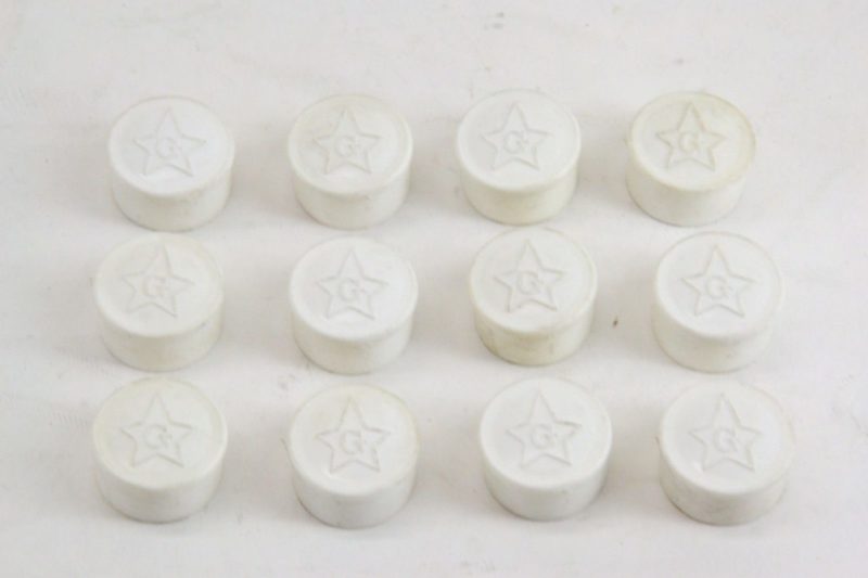 Guerciotti Handlebar End Plugs White x2 NOS Made in Italy Milano L'Eroica Cross - Image 3