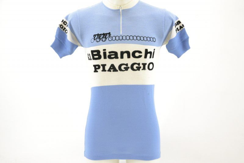 Vintage Original Bianchi Piaggio Team Cycling Jersey