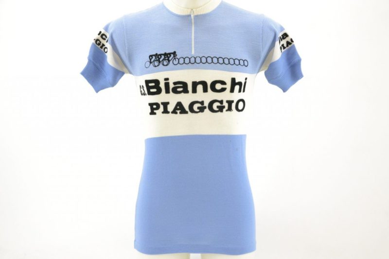 Vintage Original Bianchi Piaggio Team Cycling Jersey