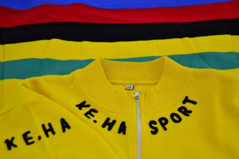 KeHa Yellow 1970s Classic Vintage Cycling Jersey Size 3 World Champion TDF Retro - Image 3