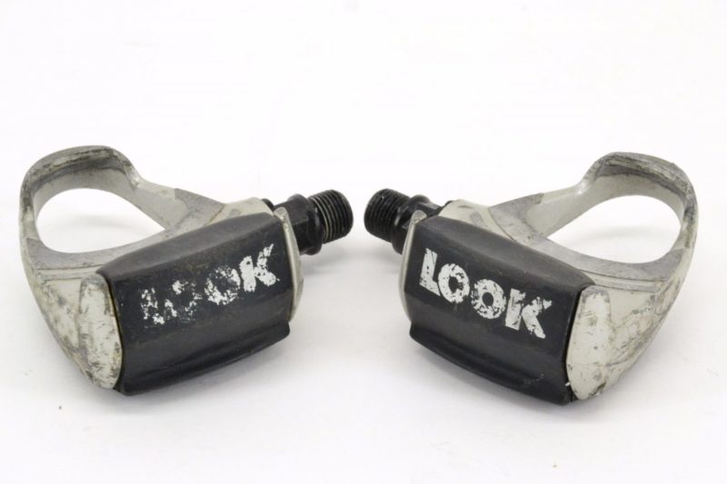 LOOK PP196 ARC Clipless Pedals Black Silver 9/16" x 20 '90s Mavic Vintage