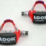 LOOK PP76 Carbon Red Road Racing Pedals Delta 9/16" x 20 1990s Made in France - Image 4