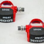 LOOK PP76 Carbon Red Road Racing Pedals Delta 9/16" x 20 1990s Made in France - Image 5