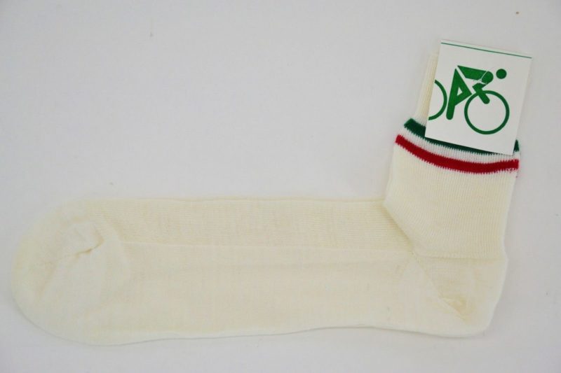 Moa Vintage Cycling Socks Italia Flag 50% Wool Size 44-45 Made in Italy L'Eroica