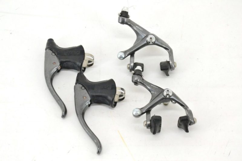 Modolo Mach 1 Brakes / Brake Levers Dark Anodised NOS 80s 90s Recessed Nut TDF - Image 3