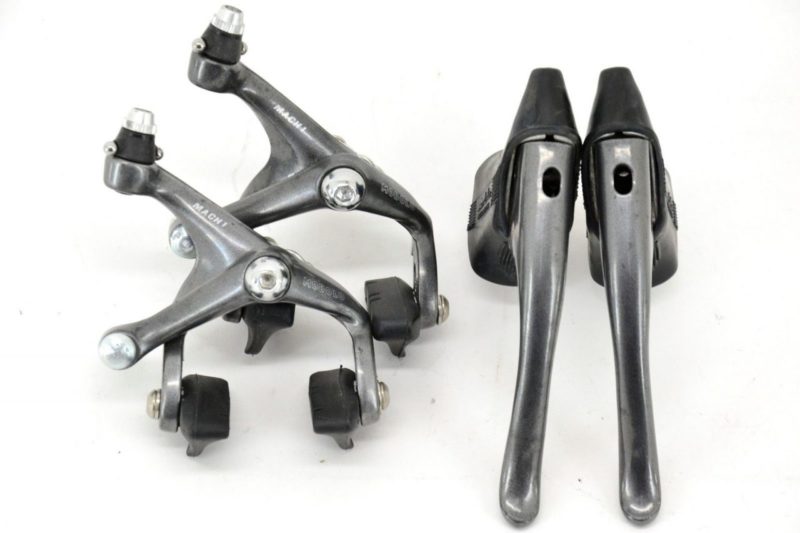 Modolo Mach 1 Brakes / Brake Levers Dark Anodised NOS 80s 90s Recessed Nut TDF
