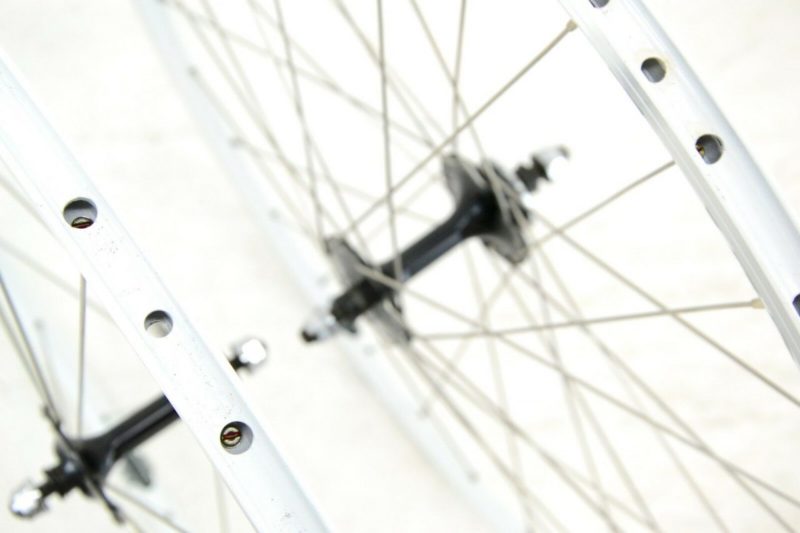 NEW Ambrosio Pista Track Wheelset 28 / 32 Hole White / Black Cicli Berlinetta - Image 4