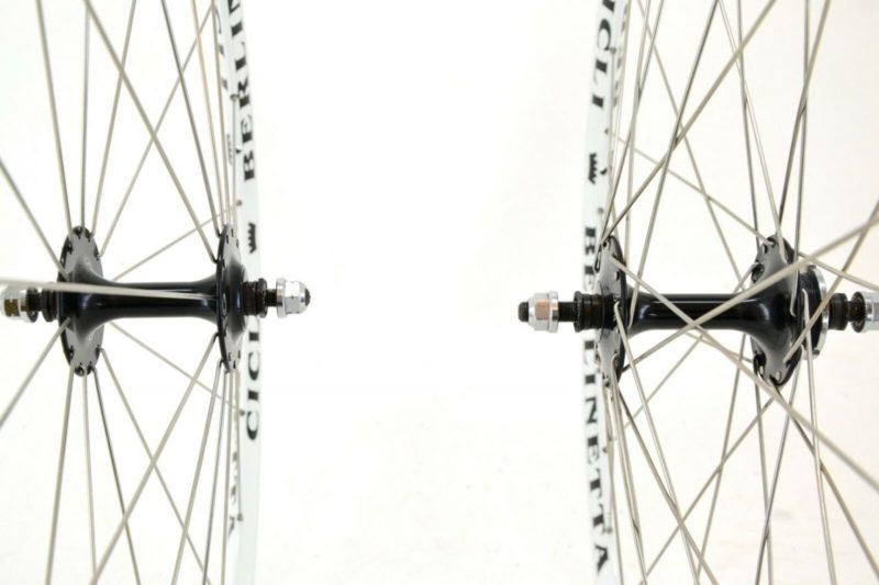 NEW Ambrosio Pista Track Wheelset 28 / 32 Hole White / Black Cicli Berlinetta - Image 5