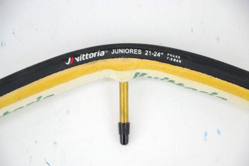 Vittoria 'Juniores 21mm' Tubular Tyre Tan / Black 24" Track Pista Road - Image 6