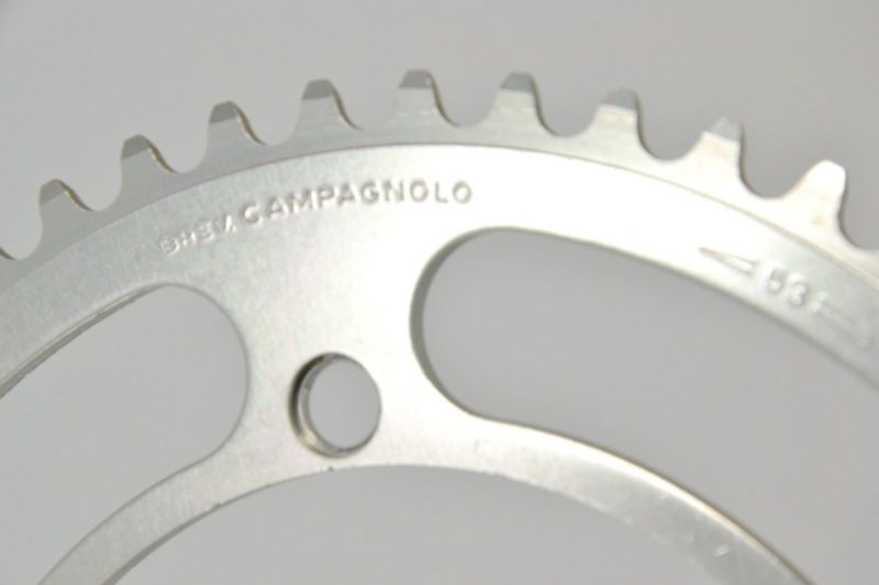 NOS Brev. Campagnolo Gran Sport Chainring 144BCD 53T 3/32" Made in Italy - Image 4