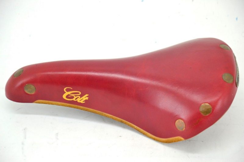 NOS Brooks 'Colt' Saddle Pink Leather Made in England L'Eroica Campagnolo - Image 3