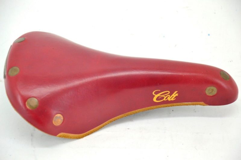 NOS Brooks 'Colt' Saddle Pink Leather Made in England L'Eroica Campagnolo - Image 4