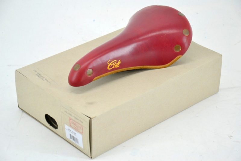 NOS Brooks 'Colt' Saddle Pink Leather Made in England L'Eroica Campagnolo - Image 6