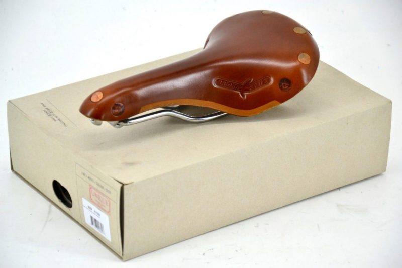 NOS Brooks 'Swift Chrome' Saddle Honey Leather Made in England L'Eroica Classic - Image 3