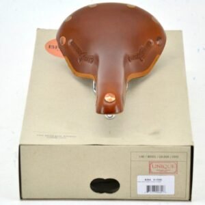 NOS Brooks 'Swift Chrome' Saddle Honey Leather Made in England L