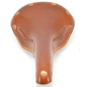 NOS Brooks 'Swift Chrome' Saddle Honey Leather Made in England L