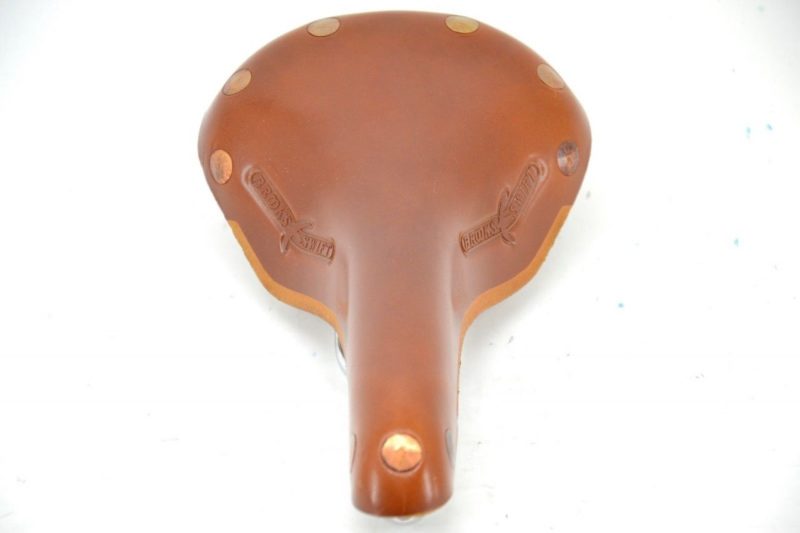 NOS Brooks 'Swift Chrome' Saddle Honey Leather Made in England L'Eroica Classic - Image 6