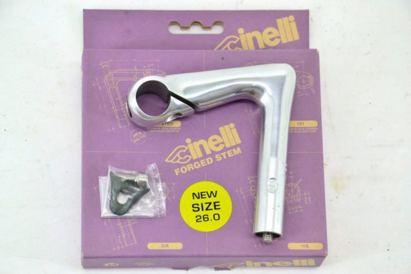 NOS Cinelli Silver Vintage XA Road Stem 105mm 26.0mm 22.2mm Campagnolo L'Eroica