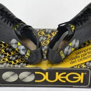 Vintage Duegi 303 Cycling Shoes Leather Made in Italy Look Cleats