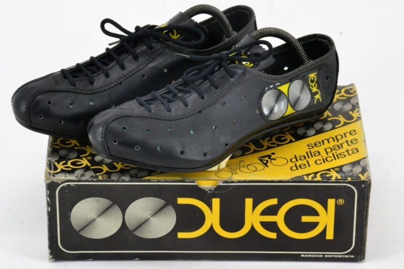 NOS Duegi 'Mod 101' Italian Leather Cycling Shoes EUR40 US7 L'Eroica Vintage