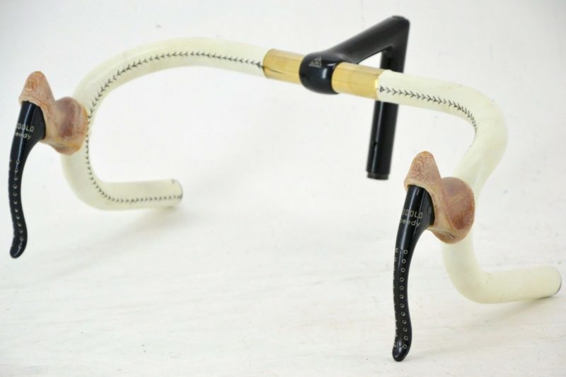 NOS ITM Tornado Superleggero Bar & 105mm Quill Stem Gold-Plated Modolo Levers - Image 2