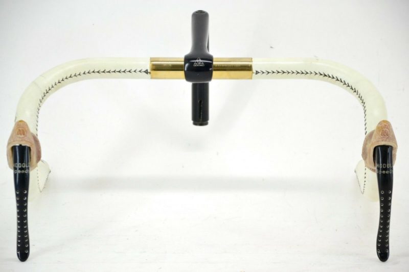 NOS ITM Tornado Superleggero Bar & 105mm Quill Stem Gold-Plated Modolo Levers - Image 5