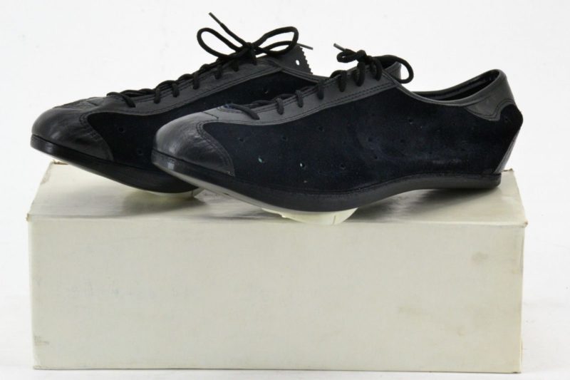 NOS Italian Black Leather Cycling Shoes 'Extra Lusso' Size EUR39 US6 L'Eroica - Image 3