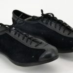 NOS Italian Black Leather Cycling Shoes 'Extra Lusso' Size EUR46 US12.5 L'Eroica