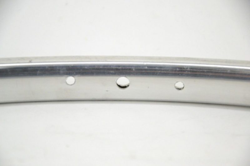 NOS Mavic 'Red/Gold Logo' Tubular Rim Silver 36H 700c 622 22mm 350g 1960s 1970s - Image 2