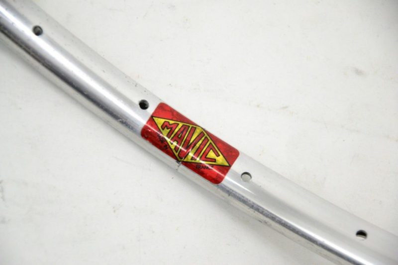 NOS Mavic 'Red/Gold Logo' Tubular Rim Silver 36H 700c 622 22mm 350g 1960s 1970s - Image 3