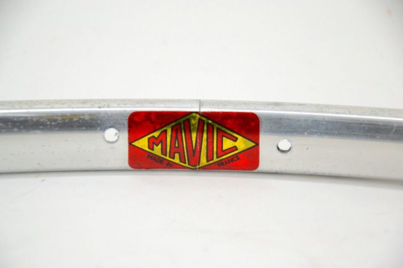 NOS Mavic 'Red/Gold Logo' Tubular Rim Silver 36H 700c 622 22mm 350g 1960s 1970s