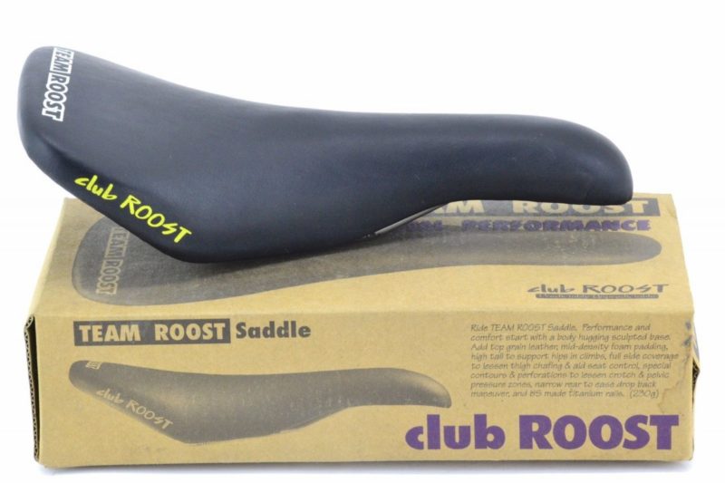 NOS NIB Team Roost Racing Saddle Titanium Rails Black MTB Road Selle Flite '90s - Image 2