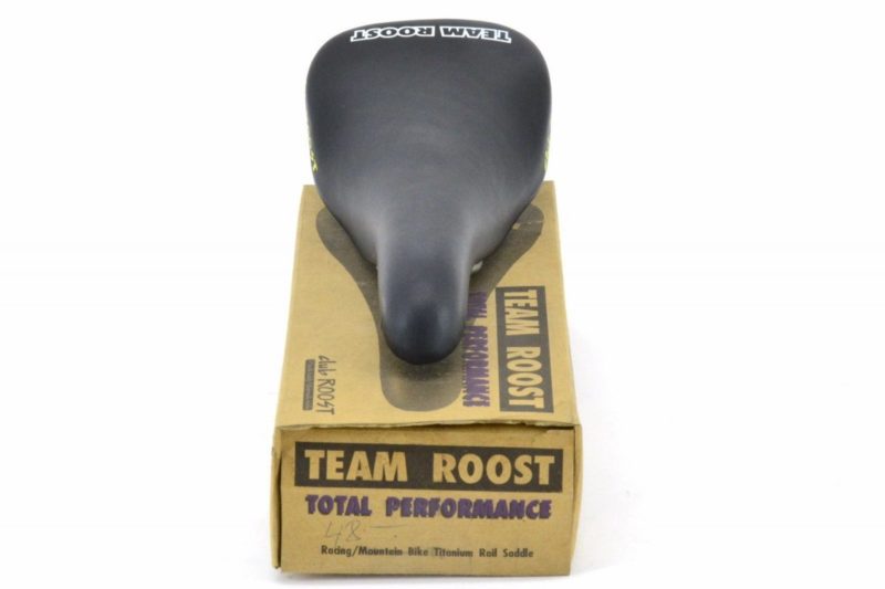 NOS NIB Team Roost Racing Saddle Titanium Rails Black MTB Road Selle Flite '90s - Image 3