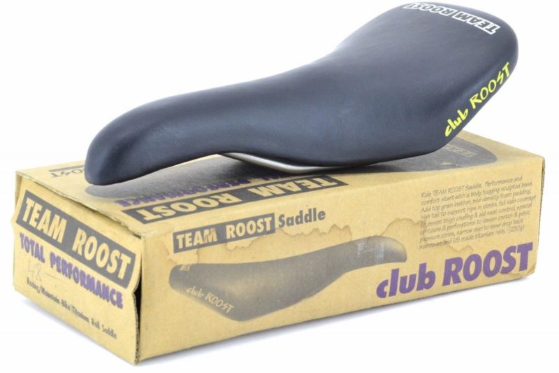 NOS NIB Team Roost Racing Saddle Titanium Rails Black MTB Road Selle Flite '90s - Image 4