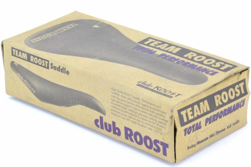 NOS NIB Team Roost Racing Saddle Titanium Rails Black MTB Road Selle Flite '90s - Image 8
