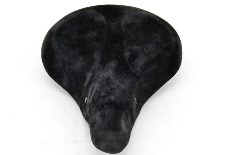 NOS Perache 'Flash' Ladies Saddle Black Suede Stylish Classic Retro L'Eroica - Image 2