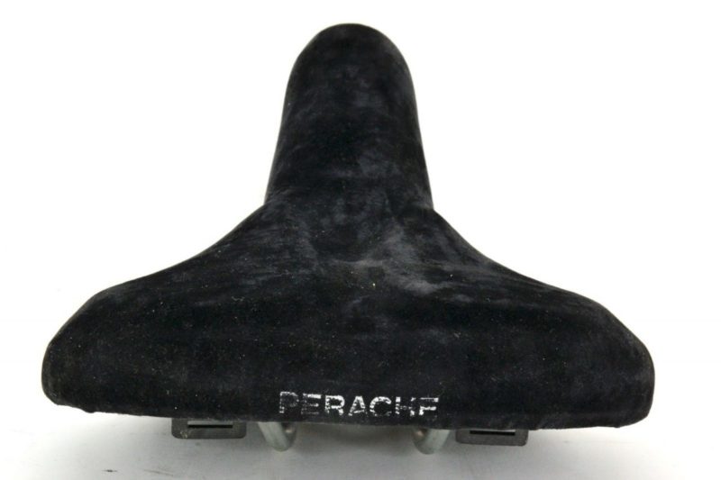 NOS Perache 'Flash' Ladies Saddle Black Suede Stylish Classic Retro L'Eroica - Image 4